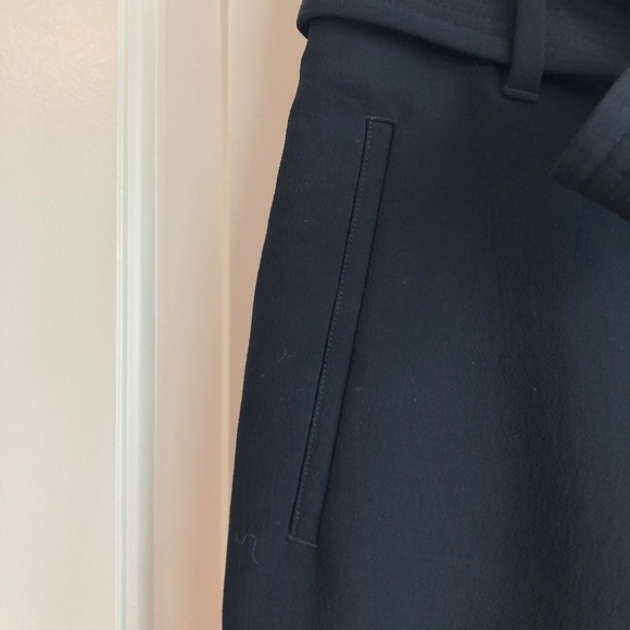 Aritzia Wilfred Tie-Front Pant Japanese Crepe Black 2 - MEASUREMENTS IN LISTING - Picture 5 of 9